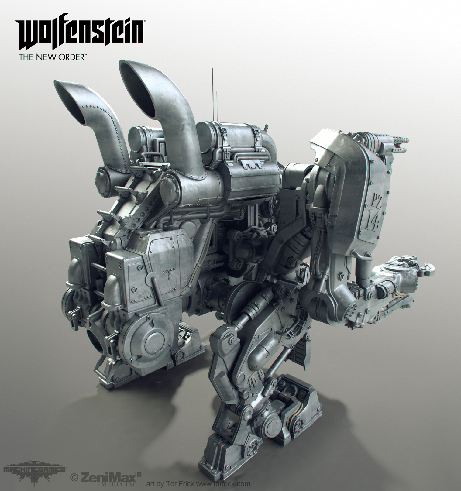 wolfenstein the new order giant robot